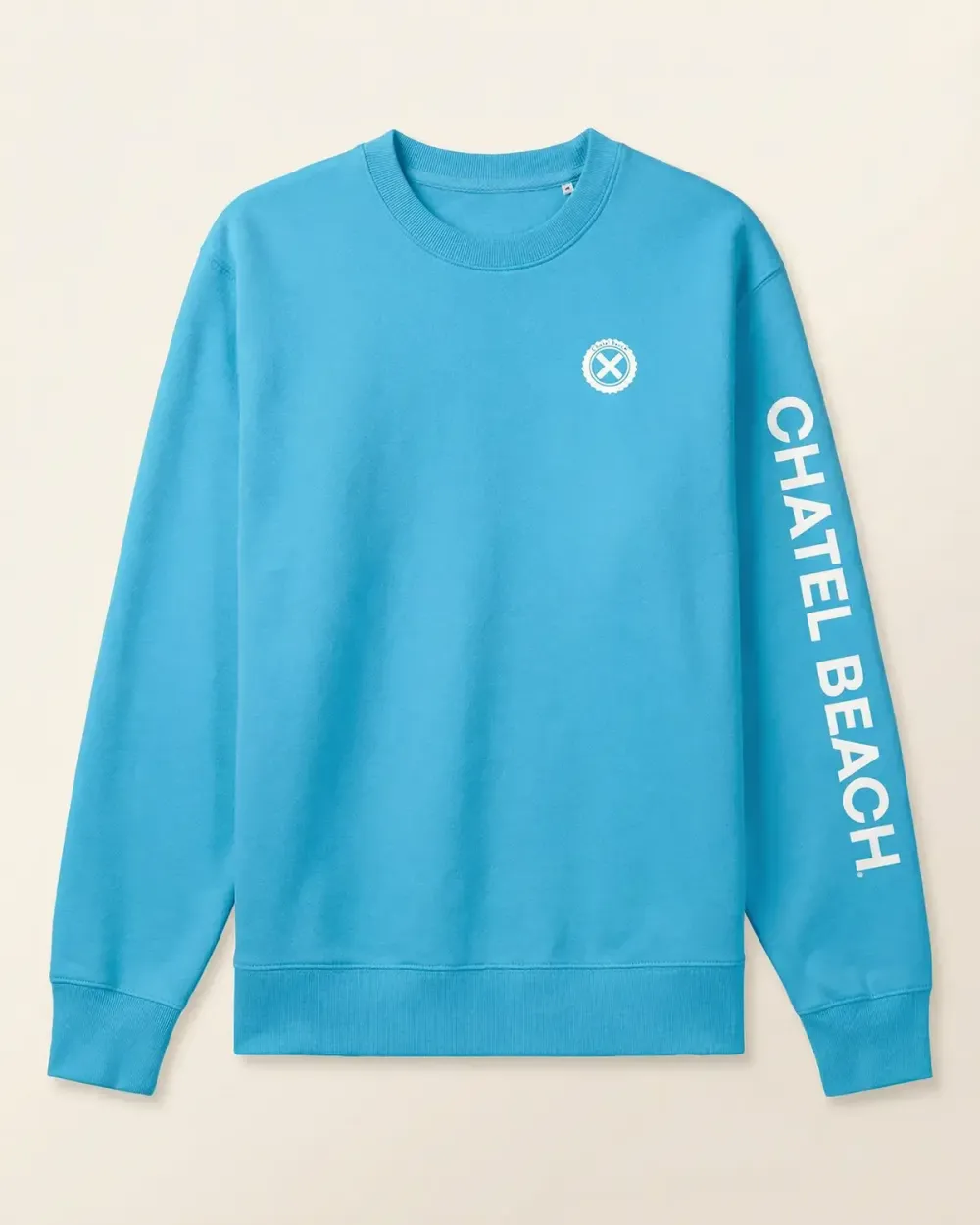 Sweat Col Rond "Signature Blanche"