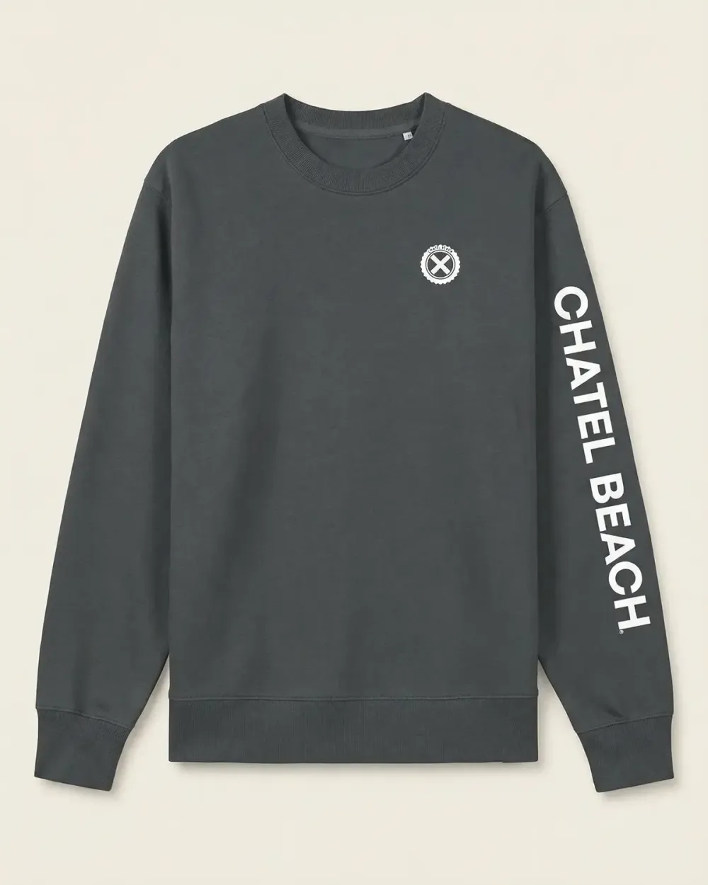 Sweat Col Rond "Signature Blanche"