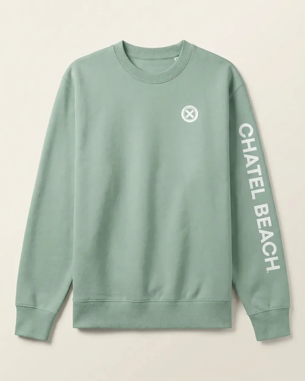 Sweat Col Rond "Signature Blanche"