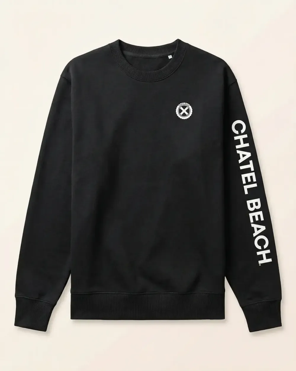 Sweat Col Rond "Signature Blanche"