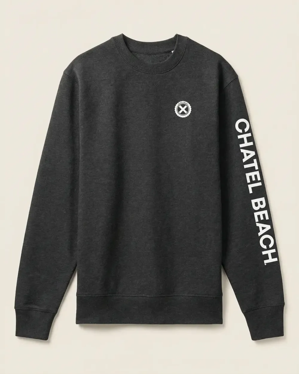 Sweat Col Rond "Signature Blanche"