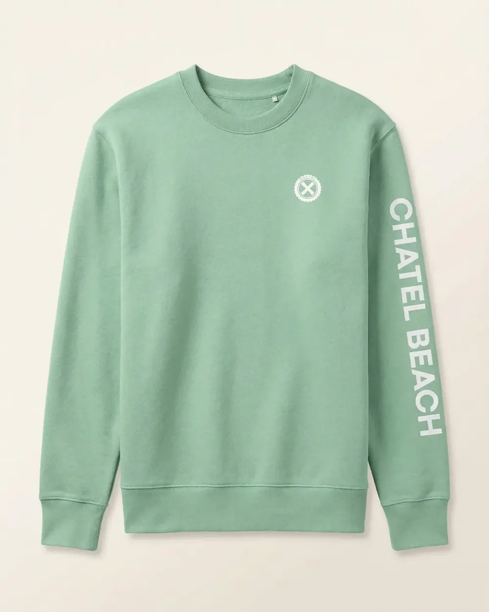 Sweat Col Rond "Signature Blanche"