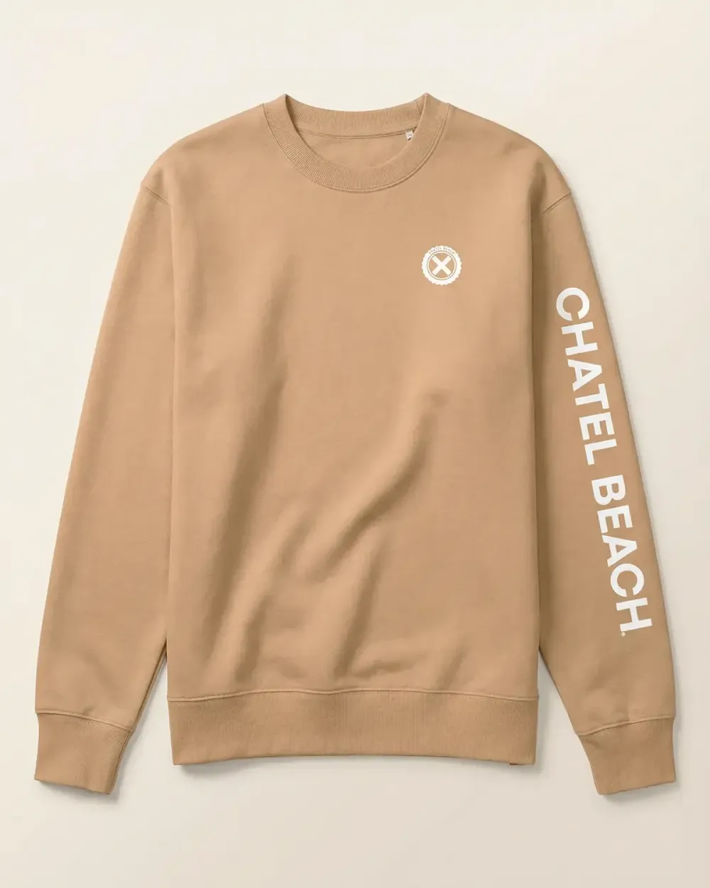 Sweat Col Rond "Signature Blanche"