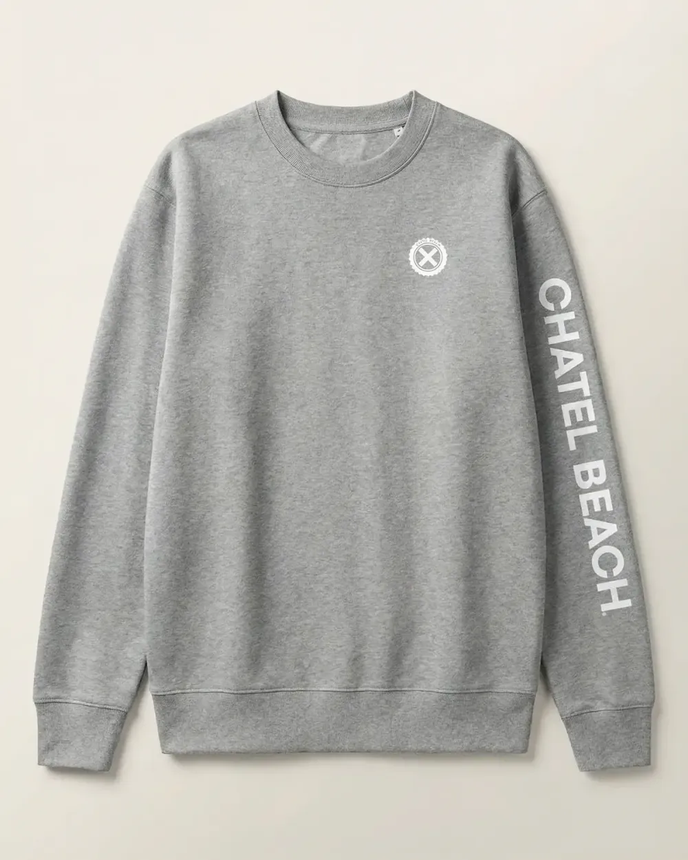 Sweat Col Rond "Signature Blanche"