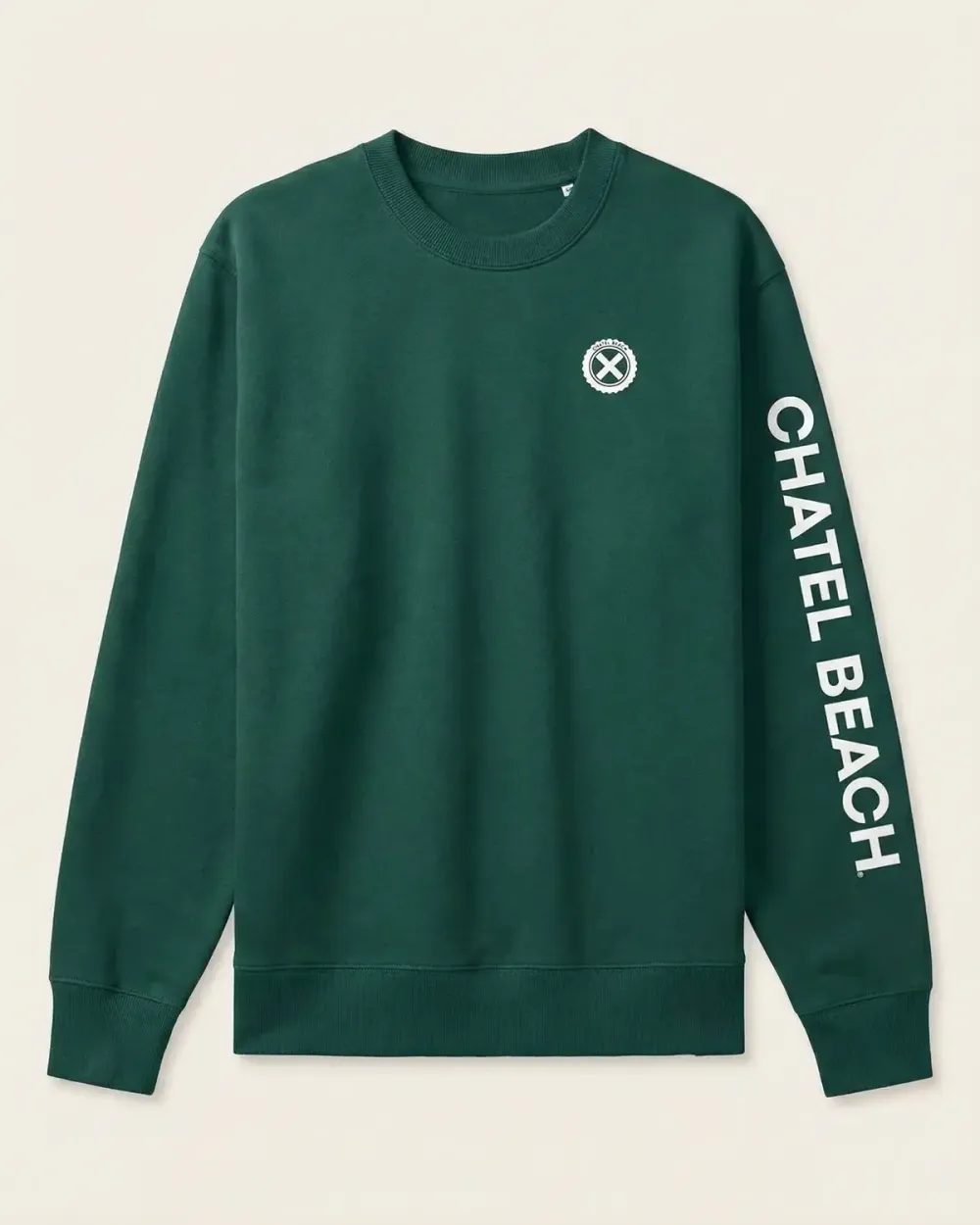 Sweat Col Rond "Signature Blanche"