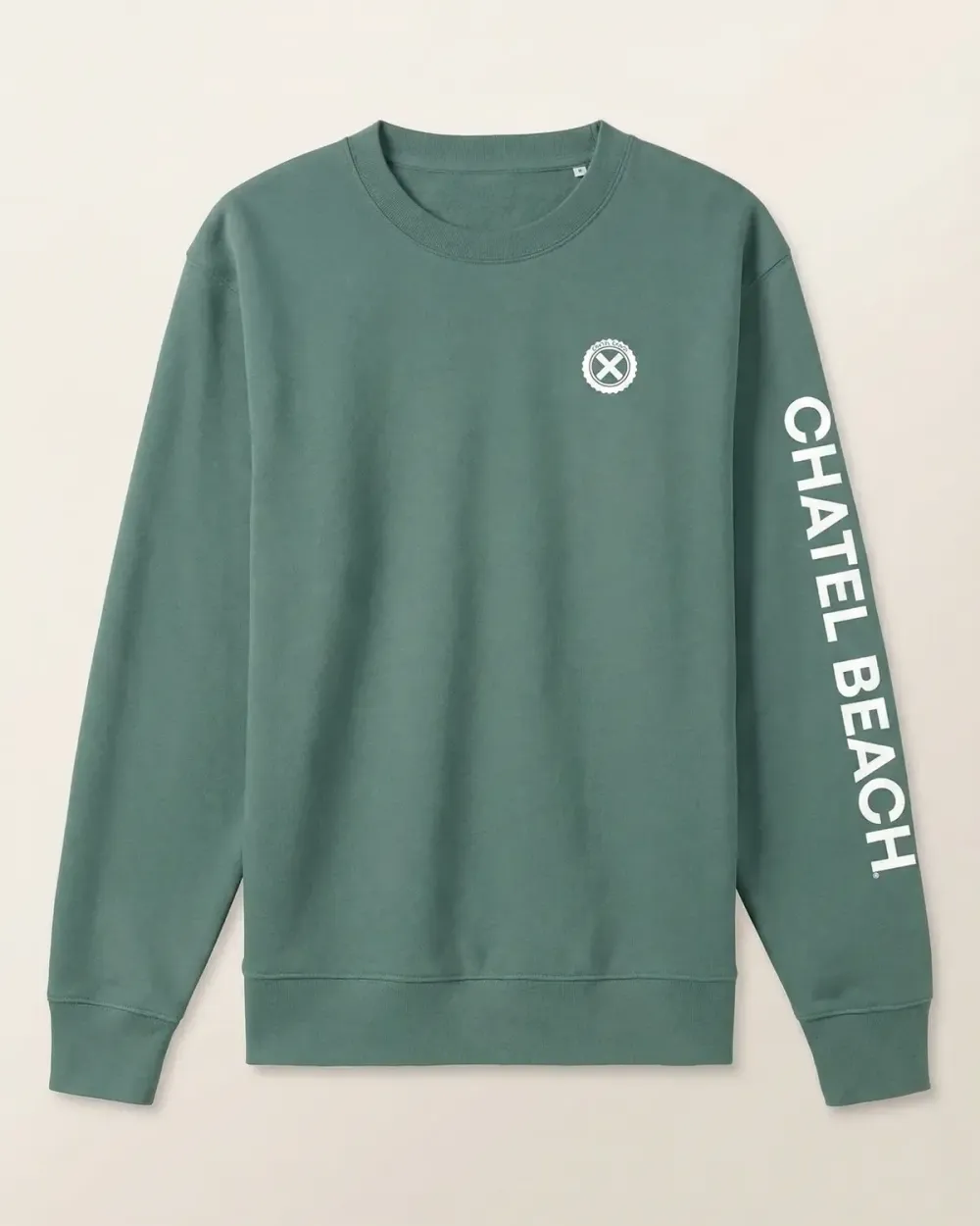 Sweat Col Rond "Signature Blanche"