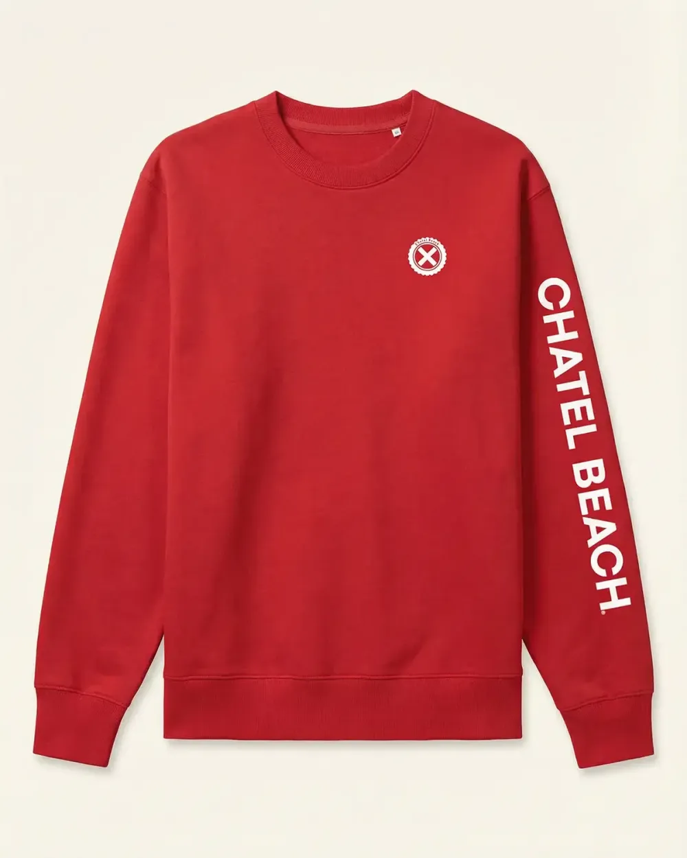 Sweat Col Rond "Signature Blanche"