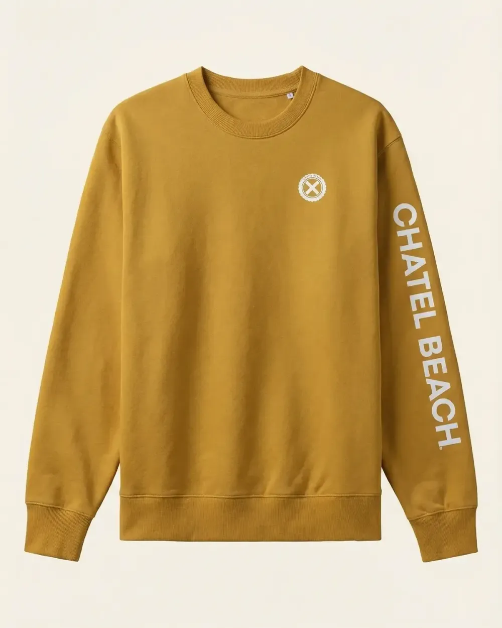 Sweat Col Rond "Signature Blanche"