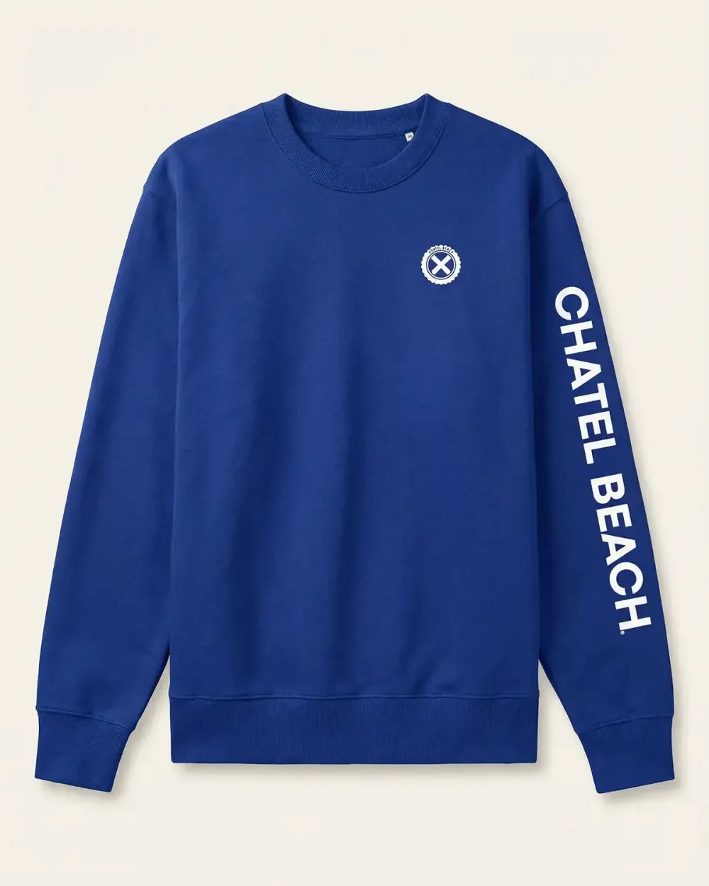 Sweat Col Rond "Signature Blanche"