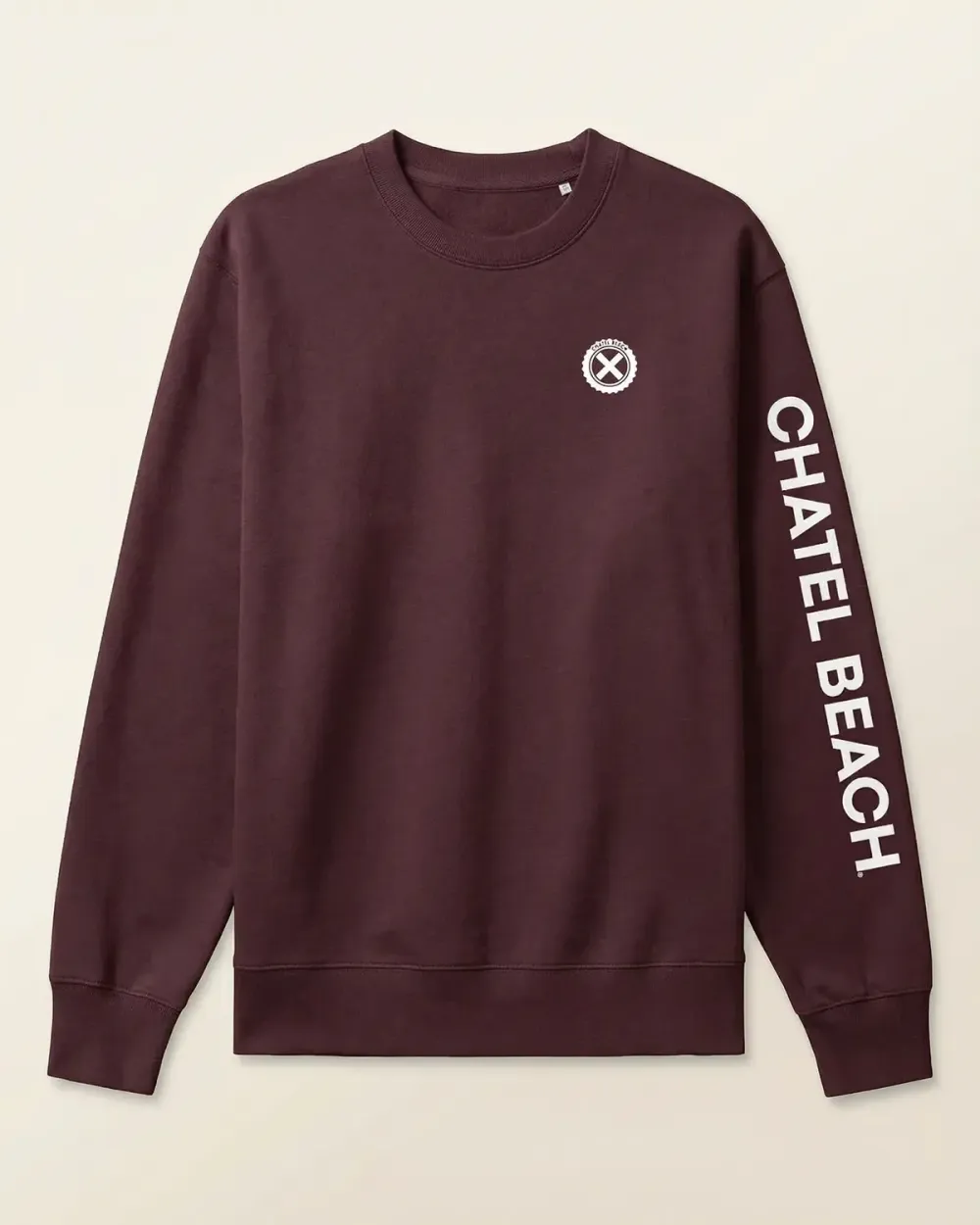 Sweat Col Rond "Signature Blanche"