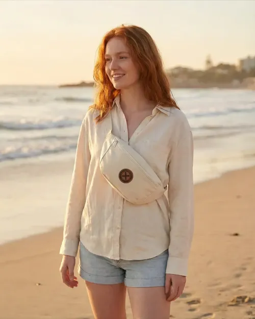 Sac Banane Patch Cuir