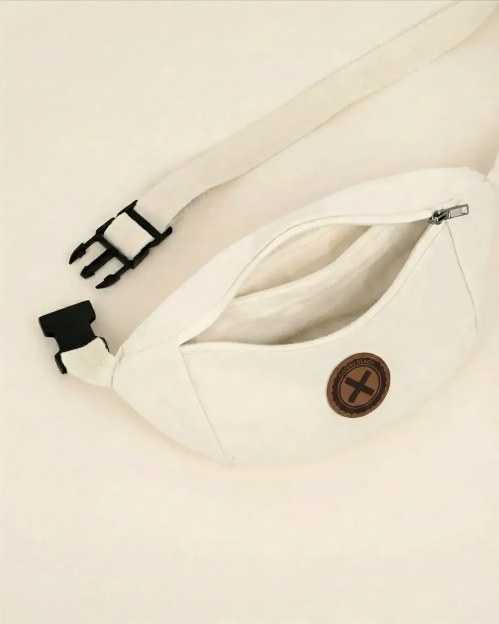 Sac Banane Patch Cuir