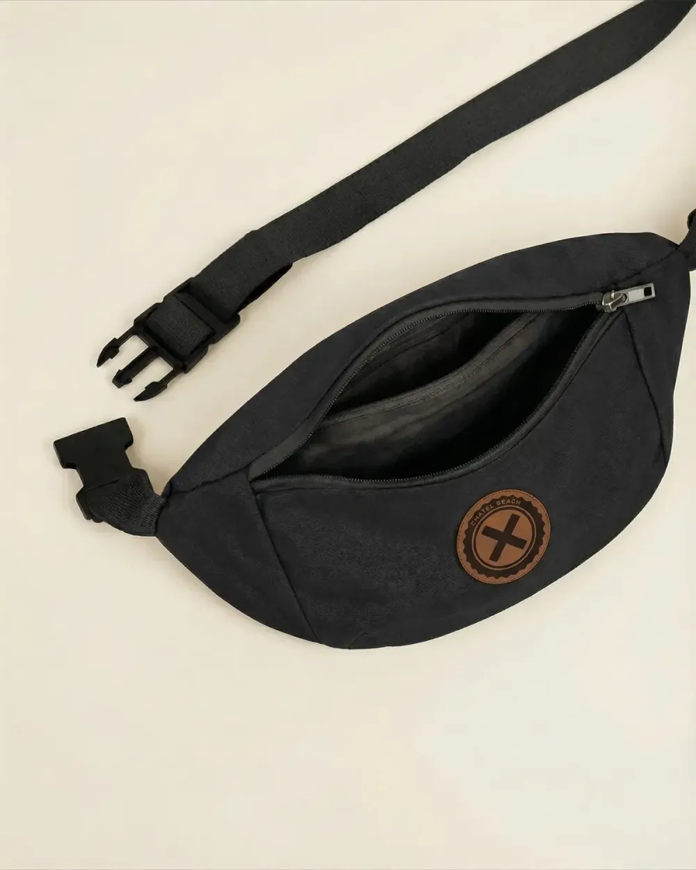 Sac Banane Patch Cuir