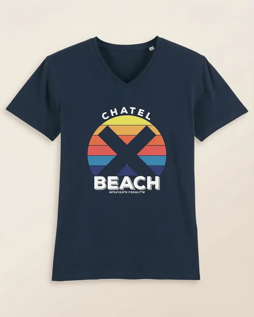 T-Shirt Col V "Sunset"