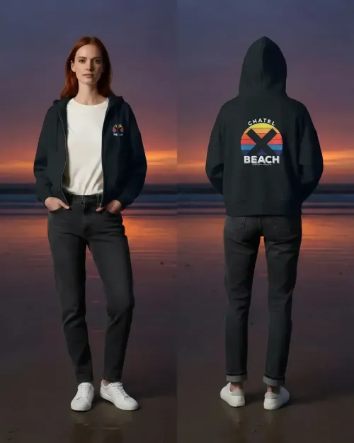 Veste Zippée Femme à Capuche "Sunset Bold"