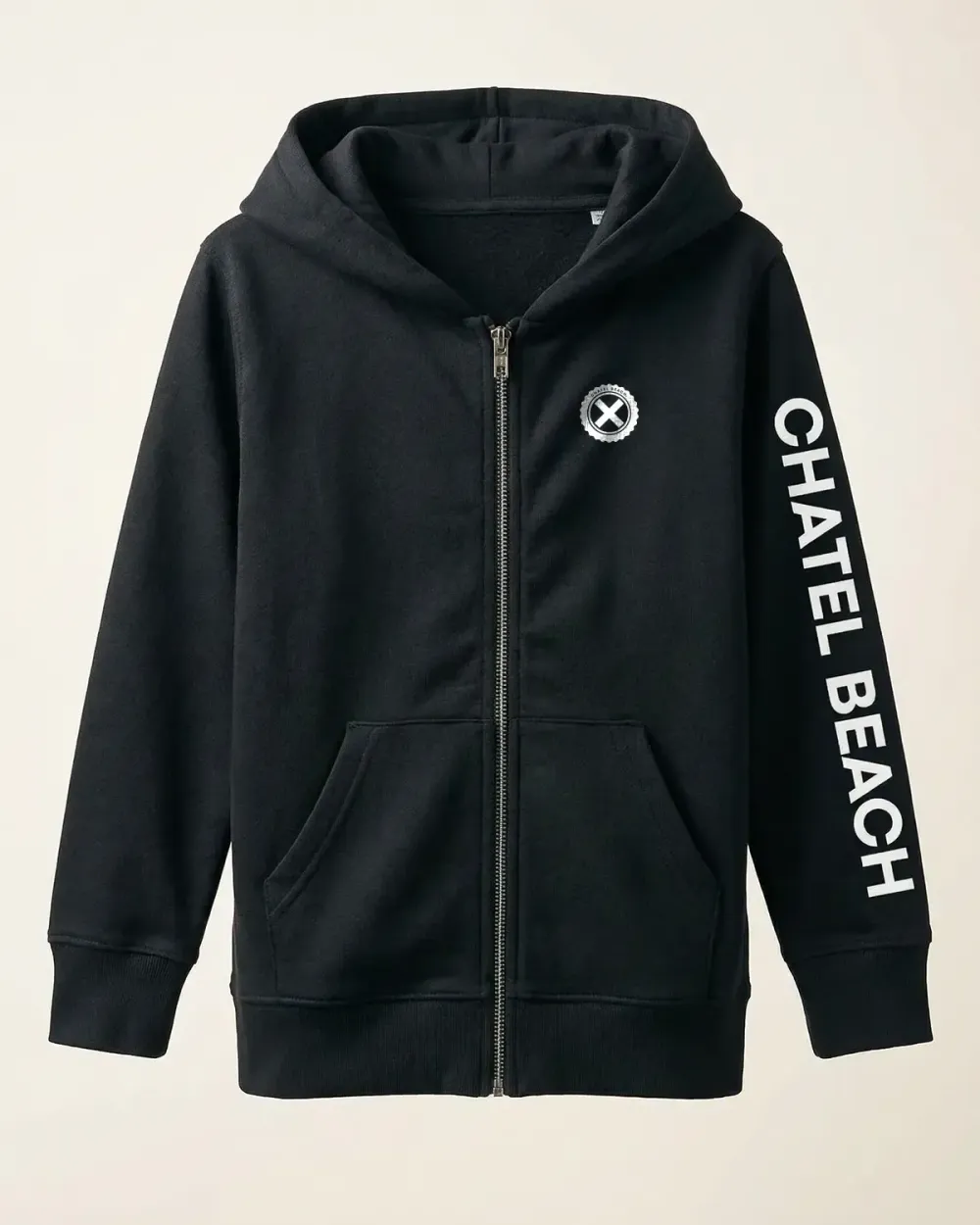 Veste Zippée Enfant à capuche 1.0 "Signature Blanche"