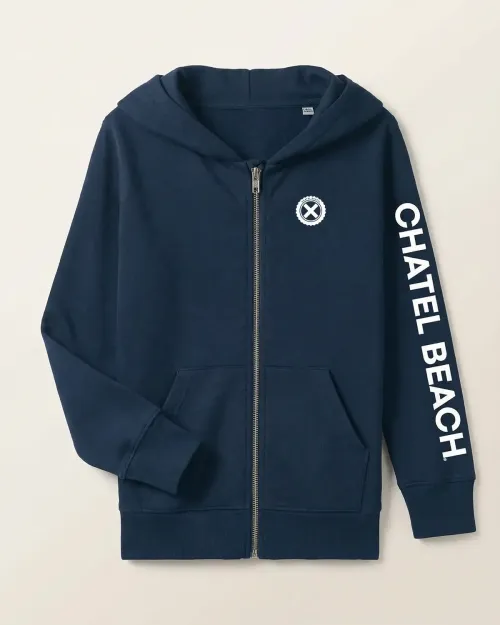 Veste Zippée Enfant à capuche 1.0 "Signature Blanche"