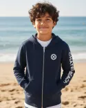 Veste Enfant Signature Blanche - Coton bio - Chatel Beach