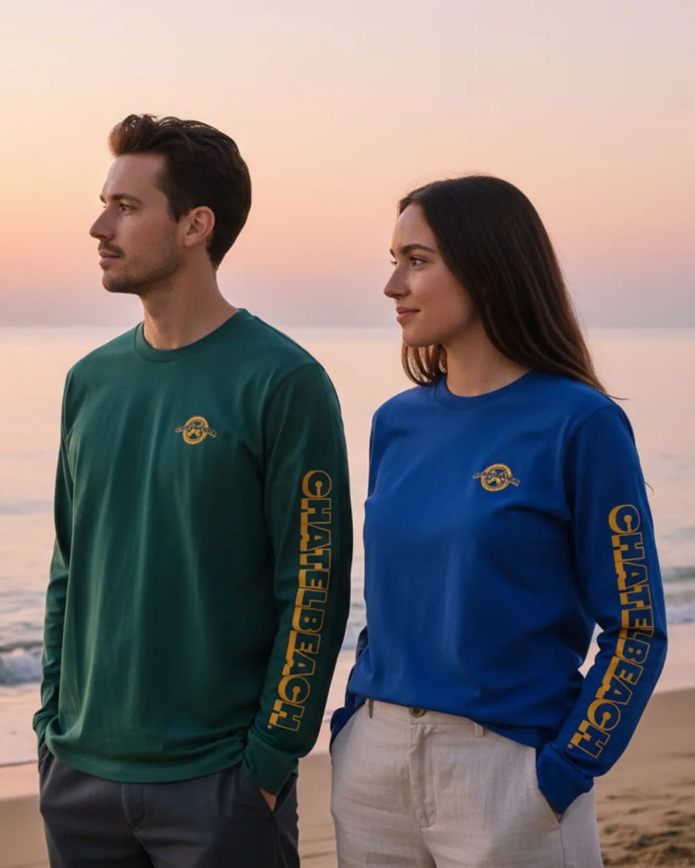 T-shirt Manches Longues Tide Seeker - Coton bio - Chatel Beach