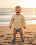 Veste Bébé Zippée "Signature Blanche"