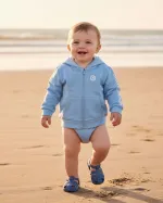 Veste Bébé Zippée "SIGNATURE BLANCHE"