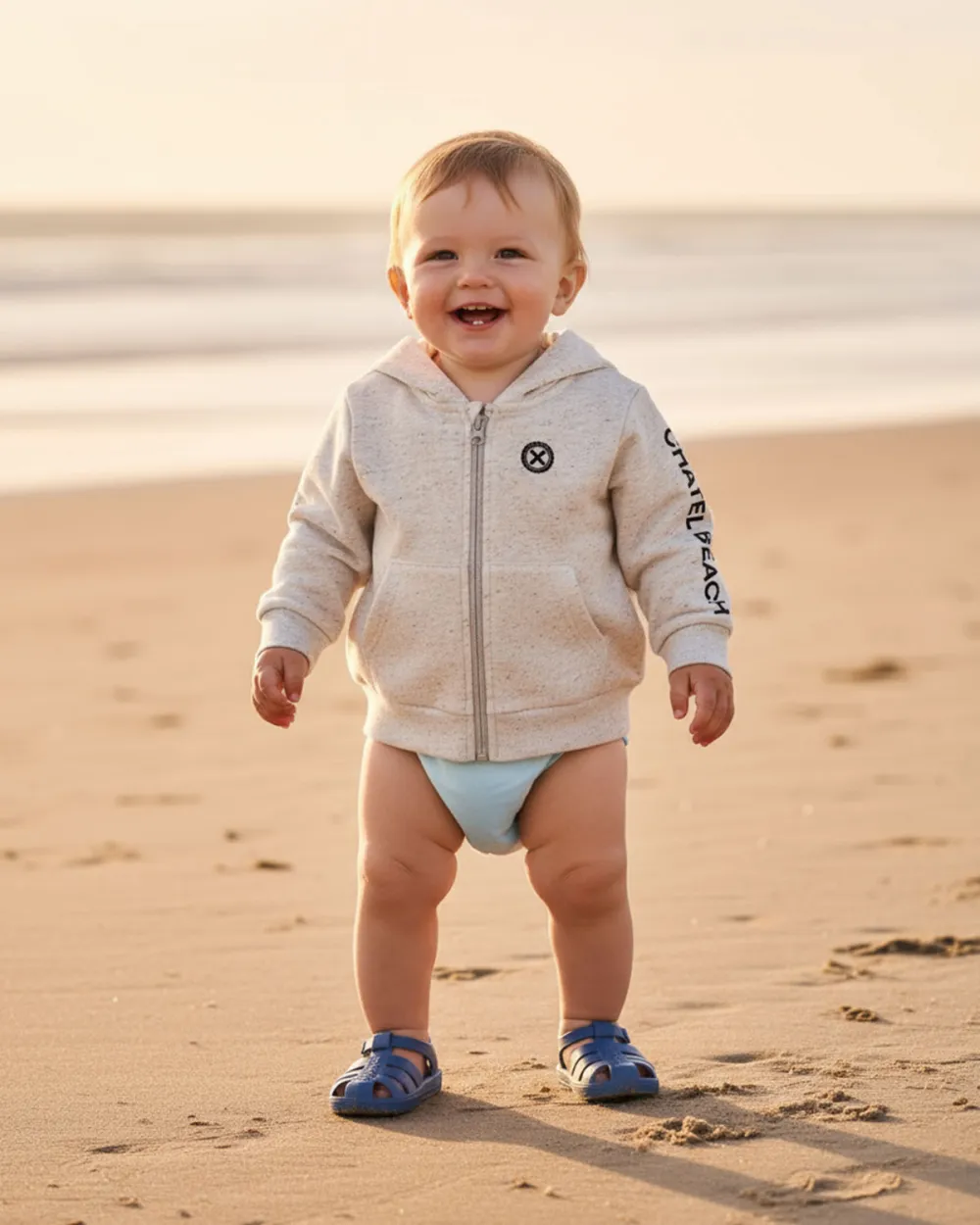 Veste Bébé Zippée "Signature Noire"