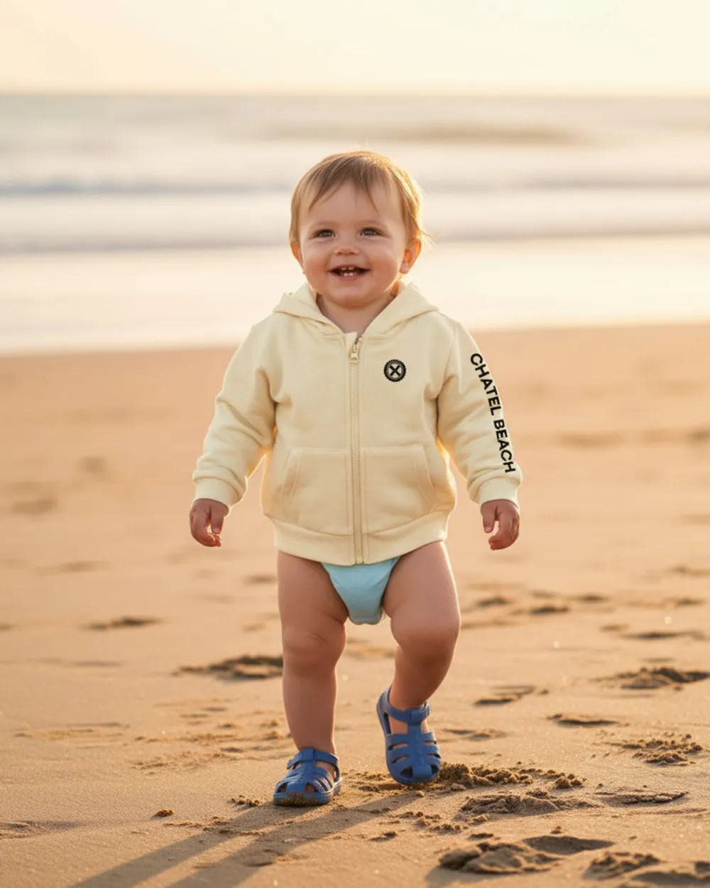 Veste Bébé Zippée "Signature Noire"