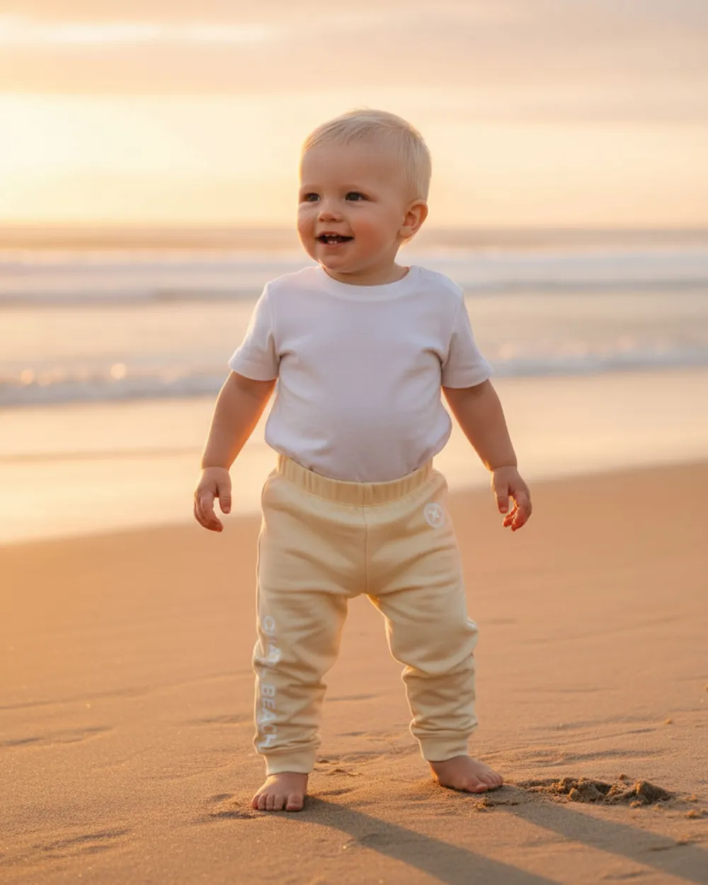 Pantalon Bébé de Jogging "Signature Blanche"