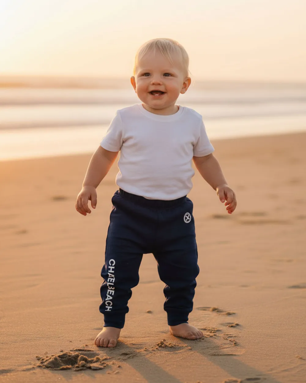 Pantalon Bébé de Jogging "Signature Blanche"
